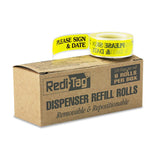 RediTag 91032 Arrow Message Page Flag Refills Please Sign & Date Yellow 120/Roll 6 Rolls