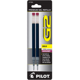 PILOT, G2 Gel Ink Refills, Bold Point 1 mm, Burgundy, Pack of 2