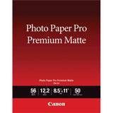 Canon PM101 Photo Paper Pro Premium Matte (8.5 x 11, 50 Sheets)