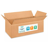 Medium Shipping & Moving Boxes 18L x 8W x 6H (25-Pack) - Extra Strength 200 lb vs Regular - Corrugated Packing Boxes for USPS/UP
