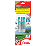 Pentel Super HiPolymer Lead Refill 0.7mm, HB, 36 Pieces of Lead (L50BP3HBK6)
