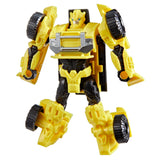 Transformers CYBERWORLD Bumblebee Cyber Changers 4-Inch Action Figure, Quick Change to Offroad Vehicle Mode, Robot Toys for Boys