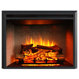 RICHFLAME 30 Inches, Edward Electric Fireplace Insert with Fire Crackling Sound, Weathered Concrete Interior, Remote Control, 75