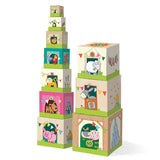 HABA On The Farm Stacking & Nesting Cubes - 10-Piece Montessori Toys for Toddlers, Award-Winning Educational Stacking Toy & Farm