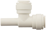 John Guest PP531212W Stem Stackable Tee, 3/8 OD x 3/8 OD (Pack of 10)