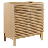 Modway Render 30 Bathroom Vanity in OakSink Basin Not Included, 30 Inch