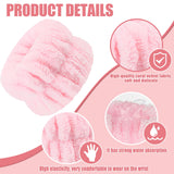 12Pcs Wrist Washband Set, Anmieciu Face Washing Wristbands, Microfiber Wrist Spa Wash Washband, Wrist Towels for Washing Face, P