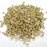 800+ Pieces 4x7mm Gold Round Acrylic Number Letter Beads 0-9 Mixed Plastic Shape Loose Beads for Jewelry Making Bracelets Neckla
