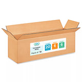 Long Shipping & Moving Boxes 20x6x6 inches (10-Pack) - Extra Strength 200 lb vs Regular - Corrugated Strong Boxes for Packaging 