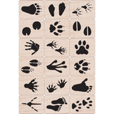 Hero Arts LL376 Ink n Stamp Wood Sets, Animal Prints