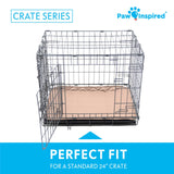 Paw Inspired Washable Crate Liners for Dogs (2 Pack) | Leakproof, Non-Slip Pee Pads for 24-Inch Kennels | Reusable Puppy Pads fo