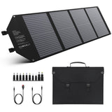 EnginStar 100W Foldable Solar Panel Charger with 18V DC Outlet for Portable Power Stations Jackery/Rockpals/Flashfish, Portable 