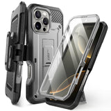 SUPCASE for iPhone 16 Pro Max Case with Screen Protector (Unicorn Beetle Pro), [Built-in Stand & Belt-Clip] [Military-Grade Prot