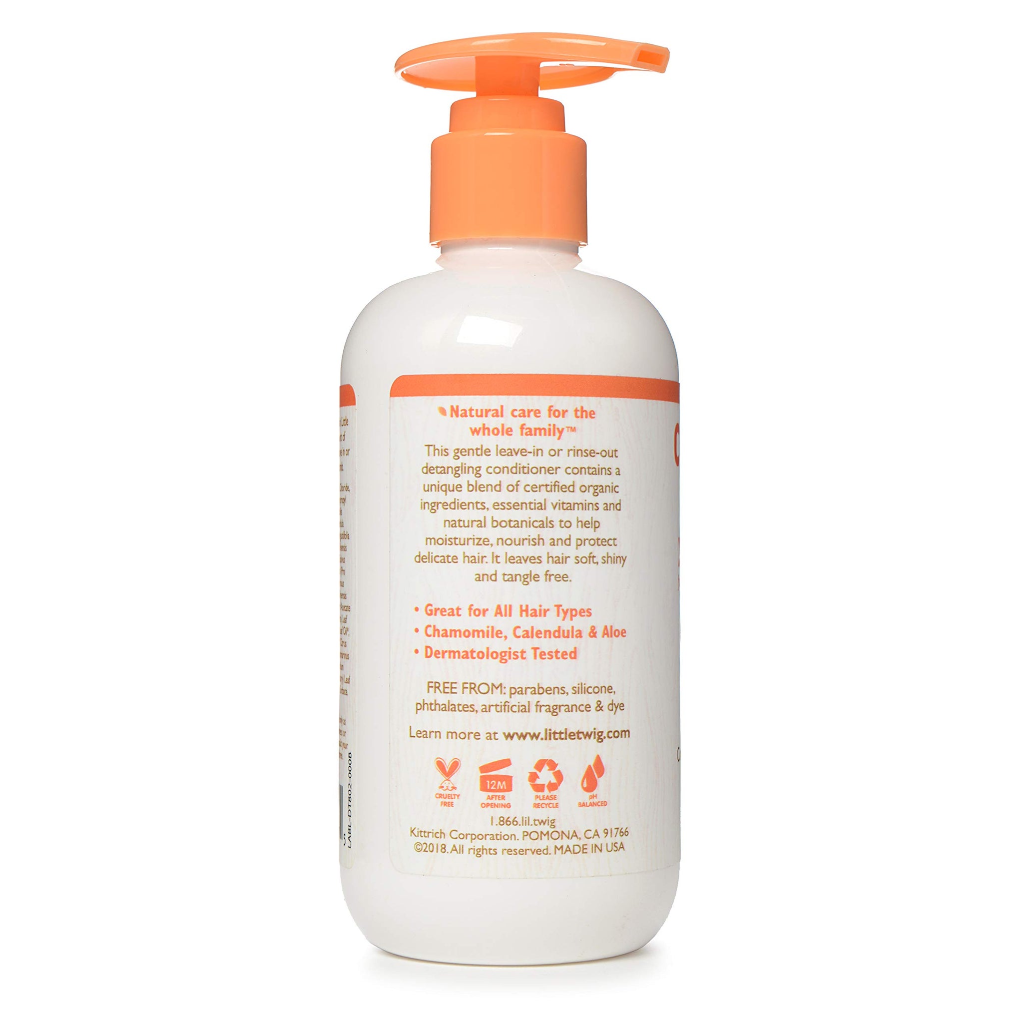 Little Twig Conditioner, Natural Plant Derived Formula, Tangerine, 8.5 fl oz.