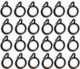 Hesch 9 Plastic Curtain Rings 1.5 inches Brown Pack of 50 Pieces