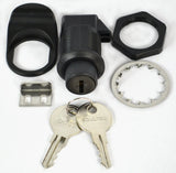 Southco 93303 Series Plastic Push To Close Latch, Pull Tab in Line with Latching Pawl, Key Locking, 0.000.41 Panel Thickness