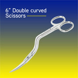 6 Inch DoubleCurved Machine Embroidery Scissors from ThreadNanny