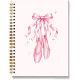 JTYHHURE Pink Bow Ballet Dance Notebook for Girls.(004)