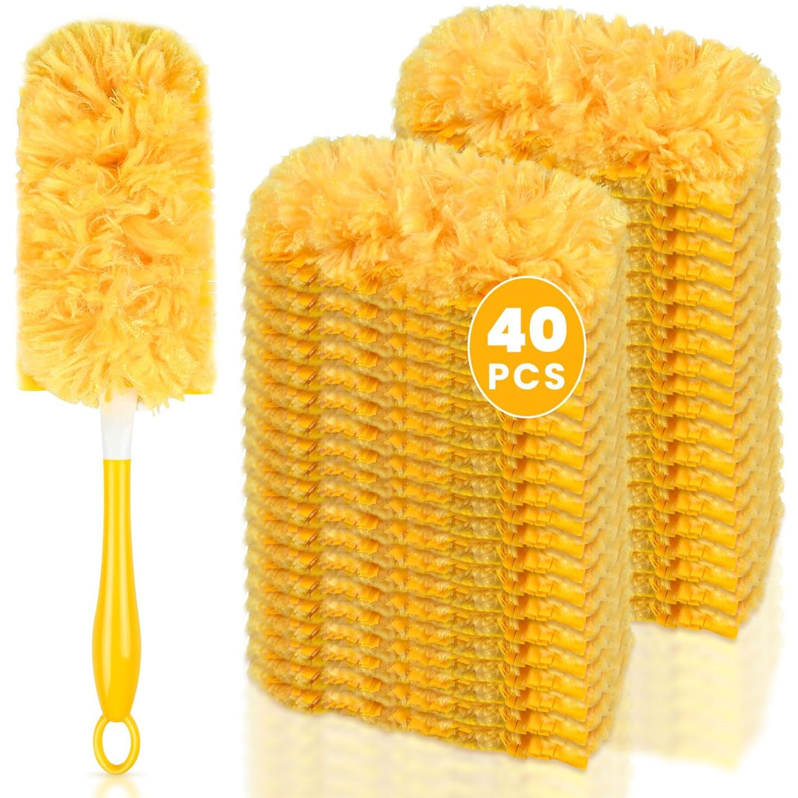 40 Count Dust Duster Refills Compatible with Swiffer Hand Duster, 360Heavy Duty Duster Refills for Dust Removal and Capturing Al