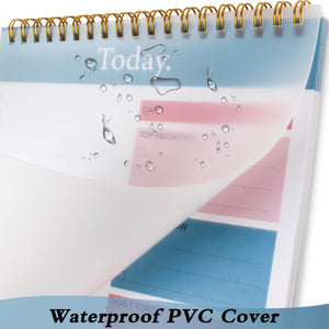 To Do List Notepad - Daily Planner Notepad Undated 52 Sheets Tear Off, 6.5 x 9.8 Checklist Productivity Organizer with Hourl