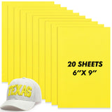 Innconee 20 Pcs 3mm Embroidery Foam EVA Foam Sheets for 3D Embroidery Arts and Crafts, DIY Projects, Hand Sewing, Quilting, Hats