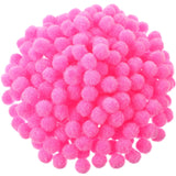 Blulu 500 Pcs 0.5 Inch Polypropylene Pompoms for Craft Making, Small Pom Poms Balls Art and Craft DIY Decorations(Pink)