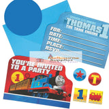 Thomas All Aboard Postcard Paper Invitations 4 1/4 x 6 1/4 Multicolor Set of 8