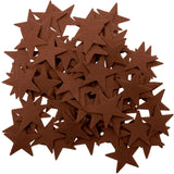 Playfully Ever After 1.5 inch Stiff Felt Stars 88pc (Brown)