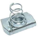 Fasteners Inc. Spring Nuts, Zinc Plated, Short Spring for Unistrut Channel, Electro Galvanized (25, 5/8-11)