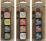 Ranger Tim Holtz Distress Mini Ink Pad Kits #10, #11 and #12 Bundle