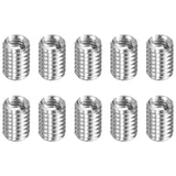 HARFINGTON 10pcs Thread Repair Inserts M6 x 1 Male to M4 x 0.7 Female Thread 9.5mm Long Stainless Steel Reducing Nuts Metric Sel