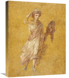Fragment Of A Yellow Fresco Panel With Muse-Canvas Art-20X24