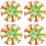 TOYMYTOY 4PCS Kids Multicolored Suction Cup Ball Flash Luminescence Plaything Party Toy for Children