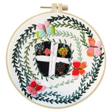 Heavenglow Embroidery Kit Cross Stitch Beautiful Craft W/Frame Hoop Diy For Kids Adults Butterfly Gardencrafts|Needlecrafts & Ya