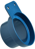 LocLine 81209 Vacuum Hose Component, Blue Acetal Copolymer, Shop Vacuum Adapter with Mounting Tab, 170F Upper Temperature Ran