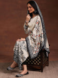 Libas Women'S Silk Blend Kurta Sets (36776O_Monochrome Monochrome Xs