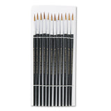 Charles Leonard 73506 Artist Brush, Size 6, Camel Hair, Round, 12/Pack