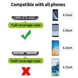 OUTXE Universal Phone Tether Tab with Adhesive, 4 Pack Phone Lanyard Replacement Part for Phone Strap - Black