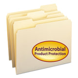 Smead 10338 OnePly File Folders, 1/3 Cut Top Tab, Letter, Manila, 100/box