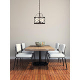 Elegant Lighting Living District Indoor Modern Home Decorative Bright Ceiling Wren Collection Pendant D15.8 H17.3 Lt:3 Dark Copp