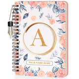 Jhingalala Diaries A5 Hardbound Initial Letter A Wiro Notebook Diary With Customise Name I Personalise Spiral Notebook With Pl