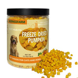 JADINGSFARM Pumpkin for Dog, Freeze Dried Pumpkin Dog Cat Treats, Single Ingredient, Natural Treats for Digestion Health, Health