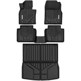 YITAMOTOR Floor Mats Fit for Mazda CX-50 2023-2025(Not for Hybrid, All-Weather TPE 1st, 2nd Row, and Trunk Mats - Black