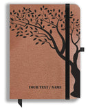Generic Brown Cloud Personalized Leather Cover Notebook/Diary With Personalised/Customized Photographs/Message/Quote For Persona