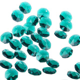 Sun Cling Crystal 14mm Octagon Beads, Pack of 100 (Blackish Green)