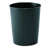 Safco Products 9604BL Round Wastebasket, 23 1/2Quart, Black