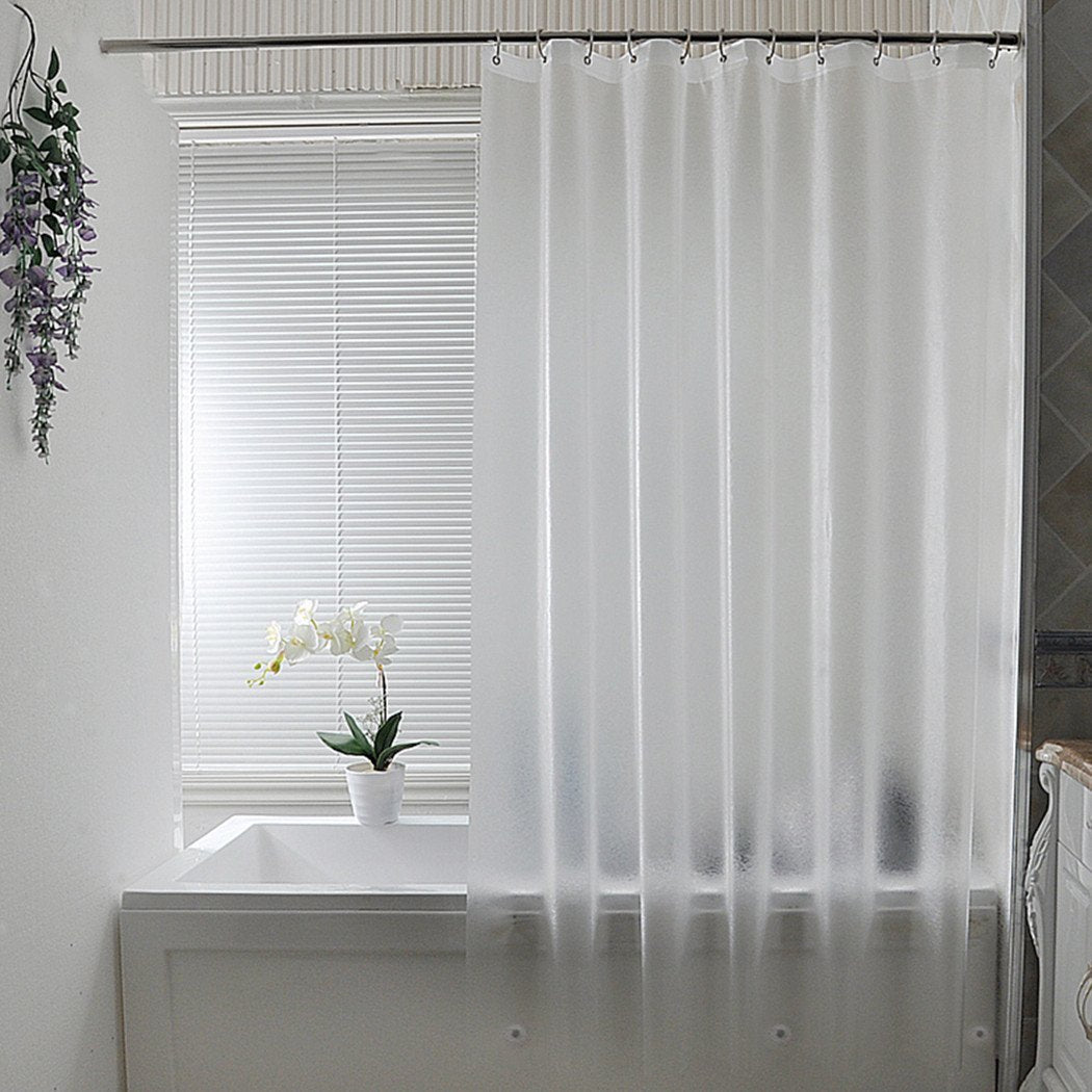 AooHome Frosted Shower Curtain Liner 8G Eva Extra Long Shower Curtain 72x78 Inch with Heavy Duty 5 Bottom Magnets, Thick Shower 