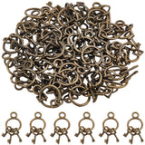 SUNNYCLUE 1 Box 48Pcs Miniature Key Charm Vintage Skeleton Key Set Charms Bulk Ancient Antique Bronze Steampunk Lock Keychain St