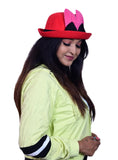 Fqzilon Red Bucket Hat For WomenS MenS Teens Summer Beach Sun Hat Packable Fisherman Cap For Travel Outdoor Hiking (Pack Of 1)