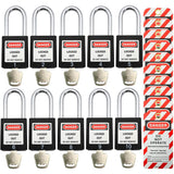 Lockout Tagout Locks, Safety Padlocks, Loto Locks Keyed Differently Lock Out Tag Out Device Plastic with Lockout TagOut Tags